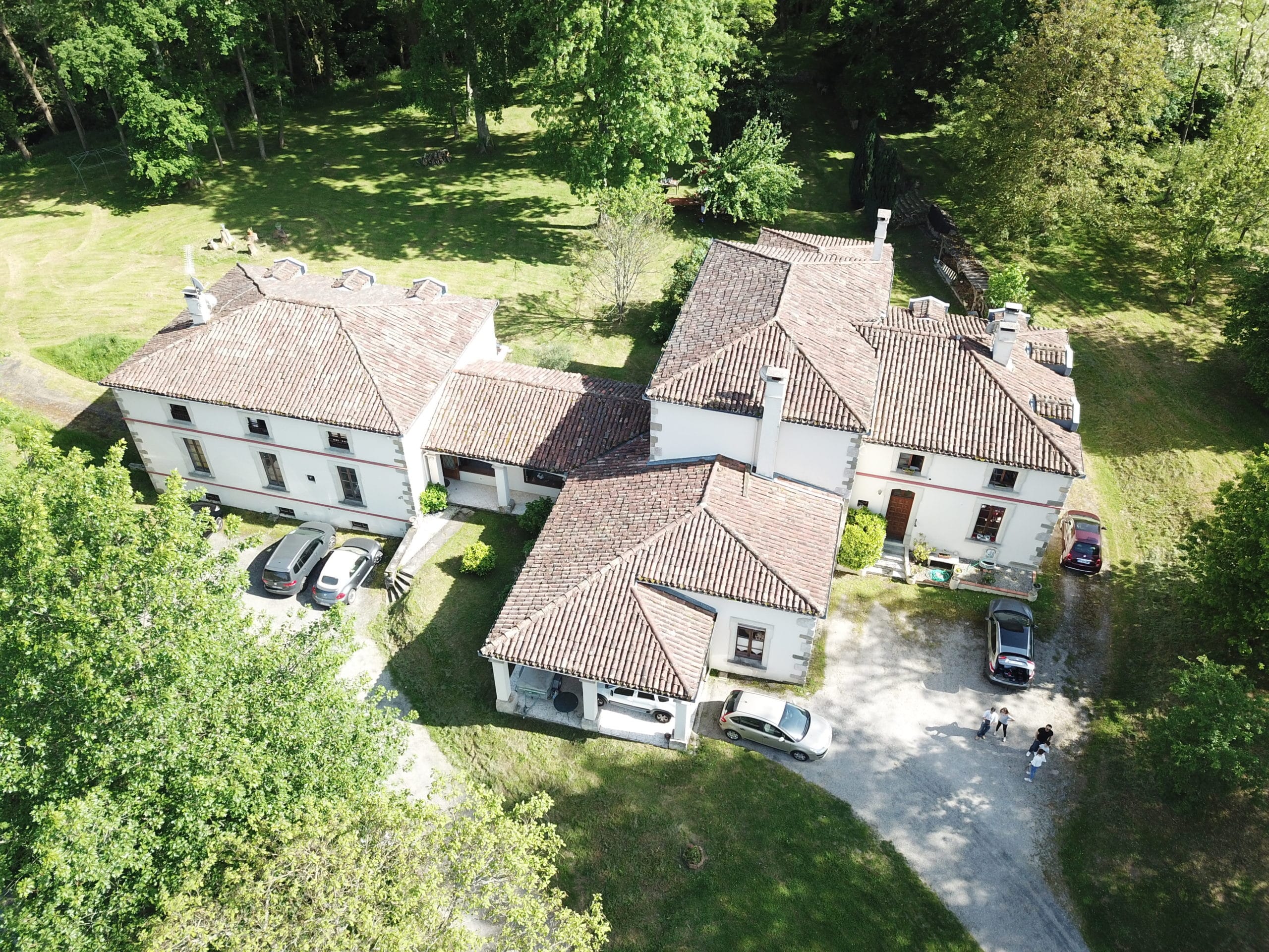 Vue du ciel gite Ariège